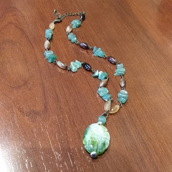 Vintage beaded necklace - Picture 3 of 5